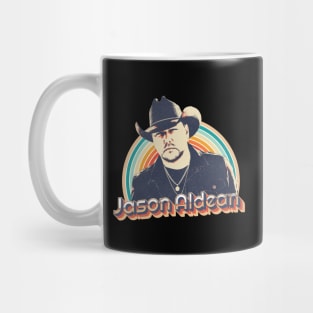 Jason Aldean Vintage Retro Mug